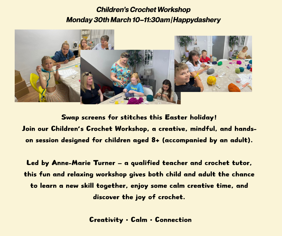 Children's Improvers Crochet workshop