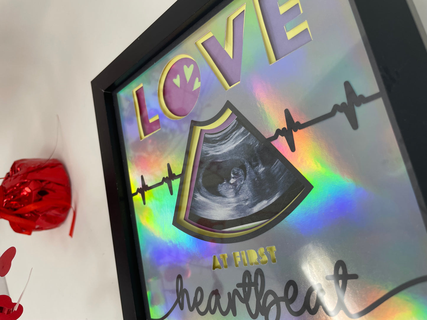 Sonogram 3B picture frame shadow box