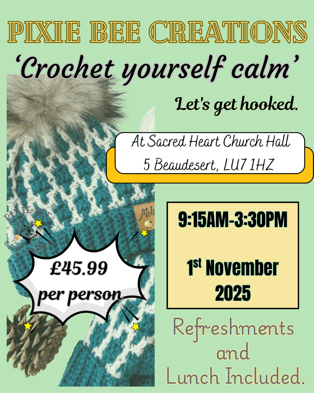 Crochet yourself Calm retreat - Mosaic Crochet