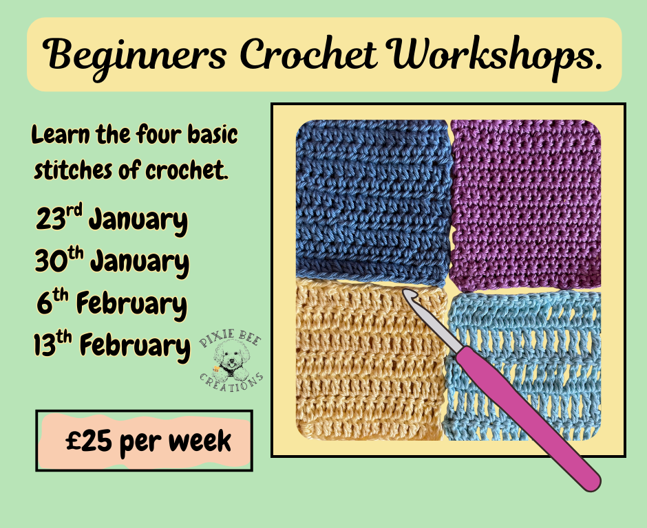 Beginners crochet workshops