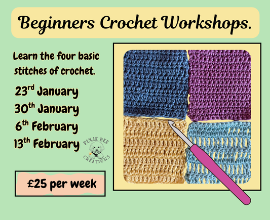 Beginners crochet workshops
