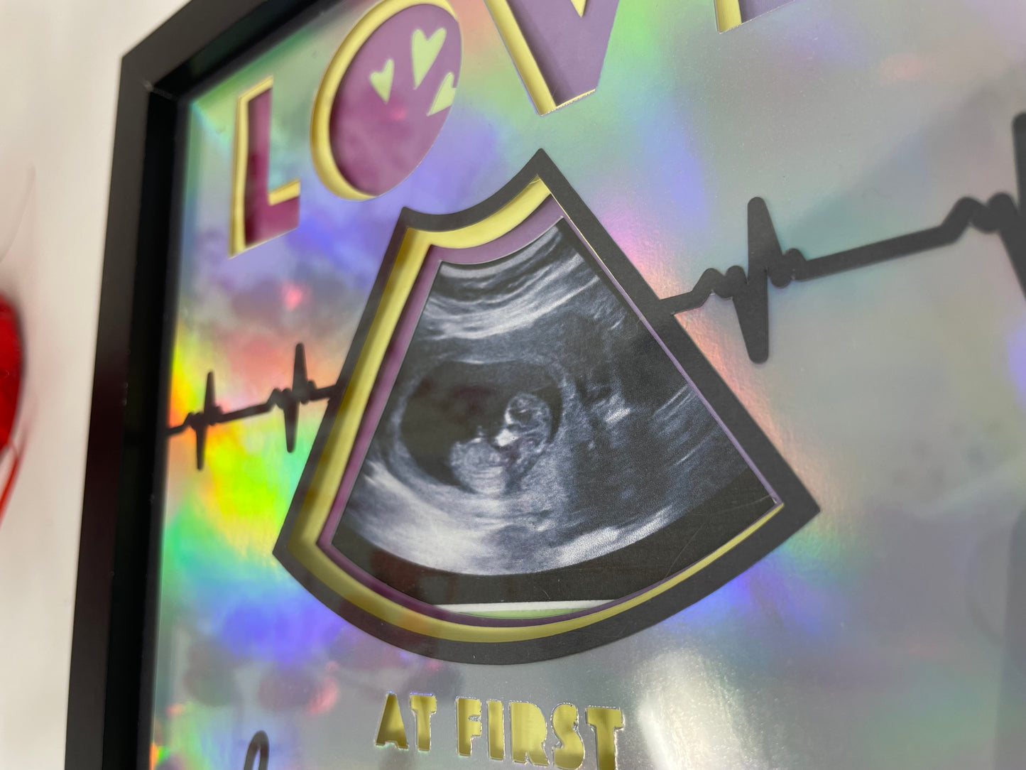 Sonogram 3B picture frame shadow box